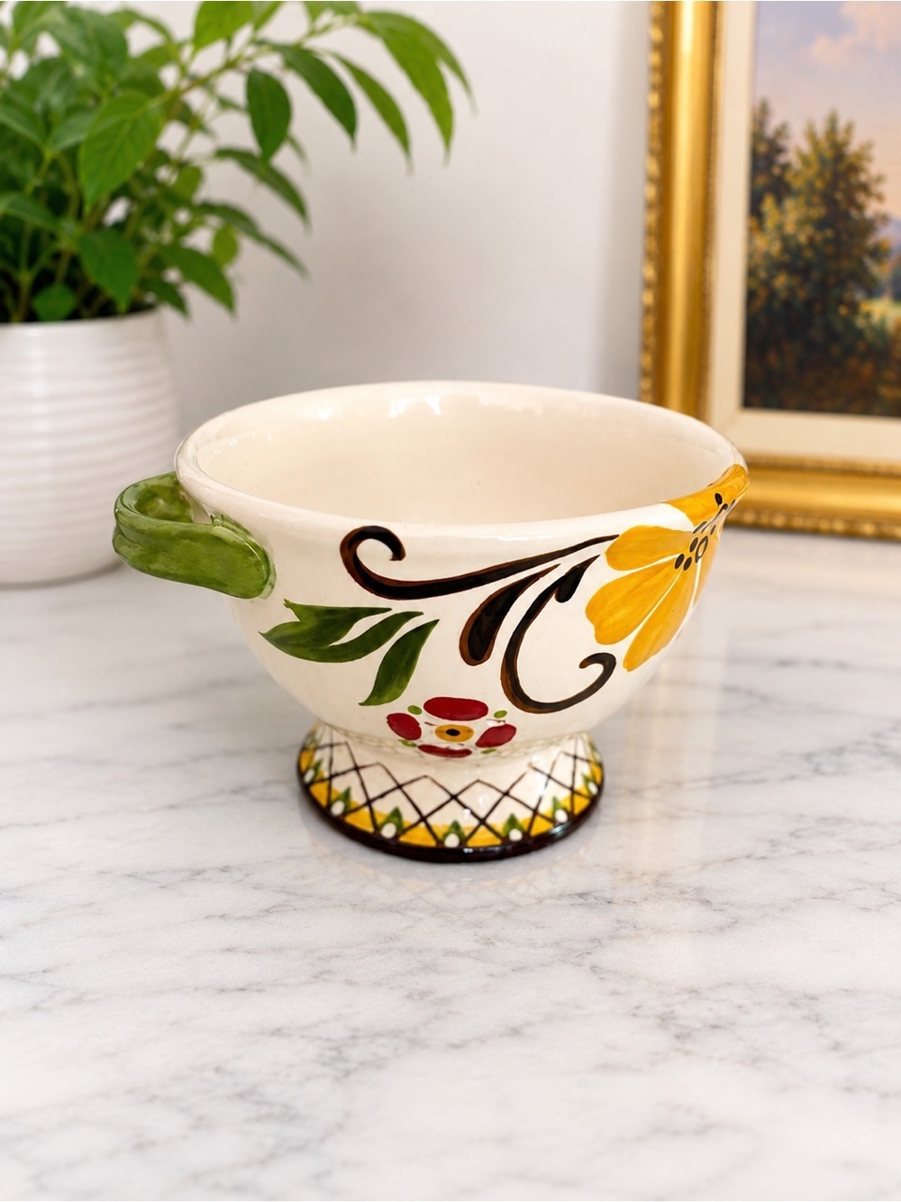 VIDA by Eva Mendes for España Jardine Handcrafted Ceramic Colander Discontinude
